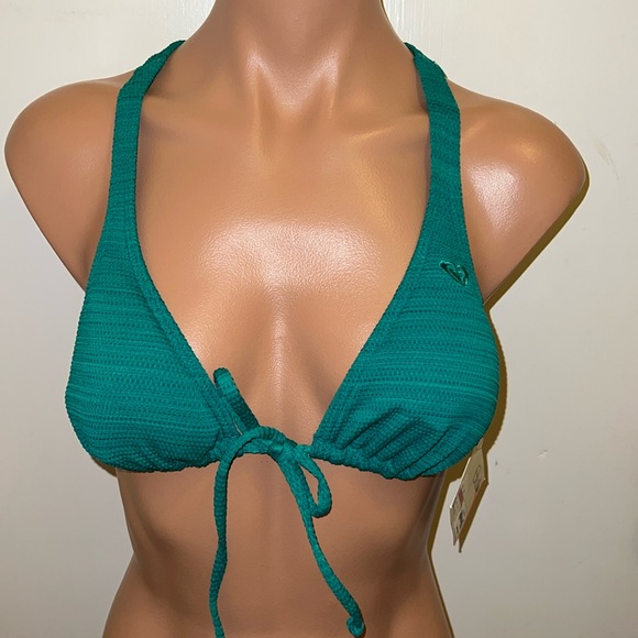 Roxy Other - NWT Roxy bikini top bra size M front tie